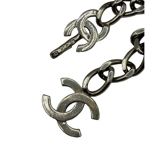 Chanel Silver CC Chain Belt / Convertible Necklace – Adjustable – 47\